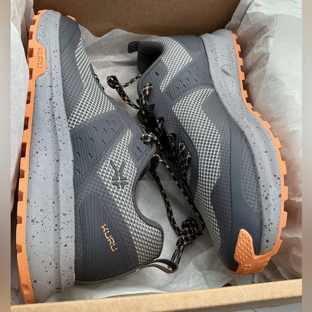KURU Trail Sneakers - Gray and‎ Orange